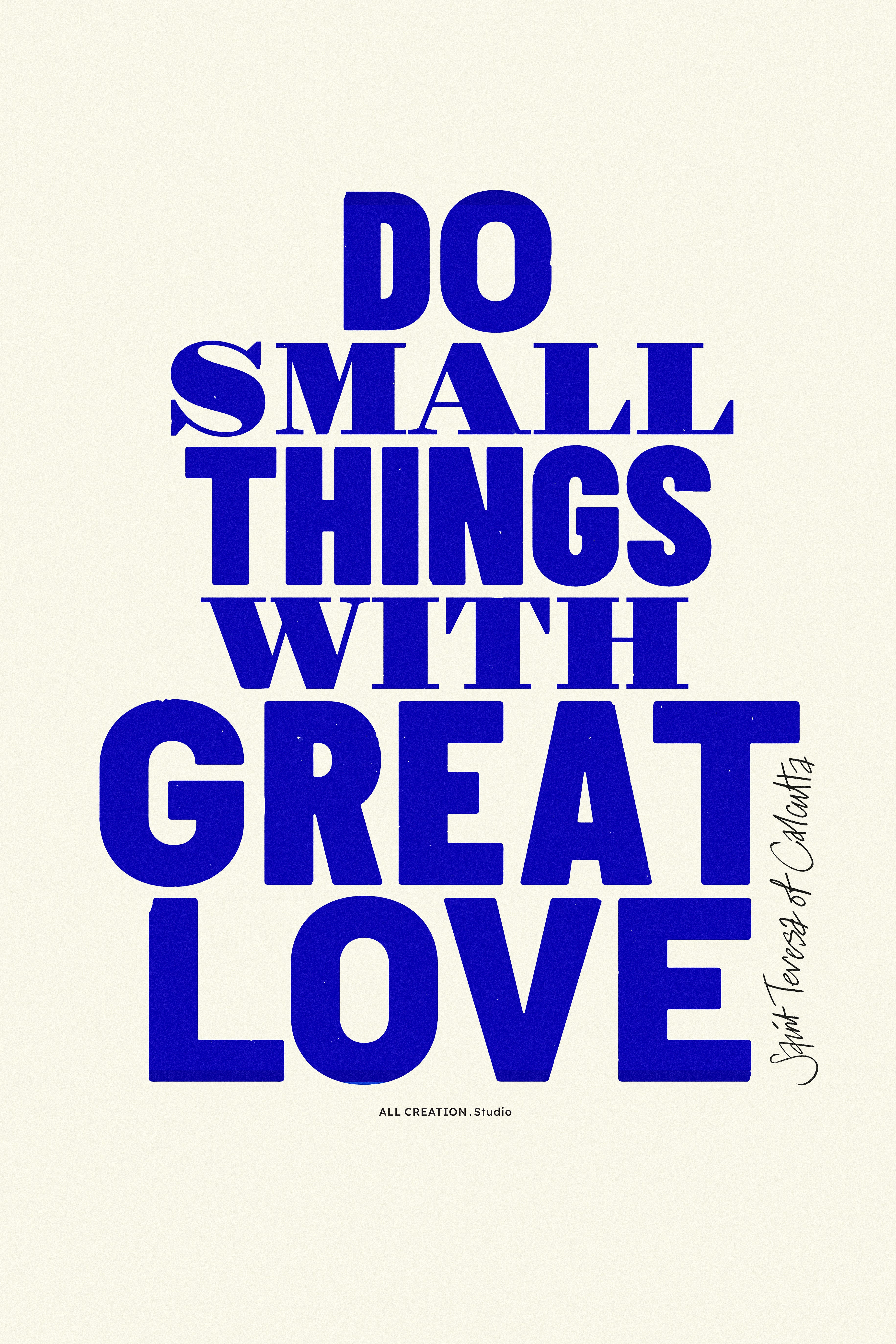 With Great Love – Print
