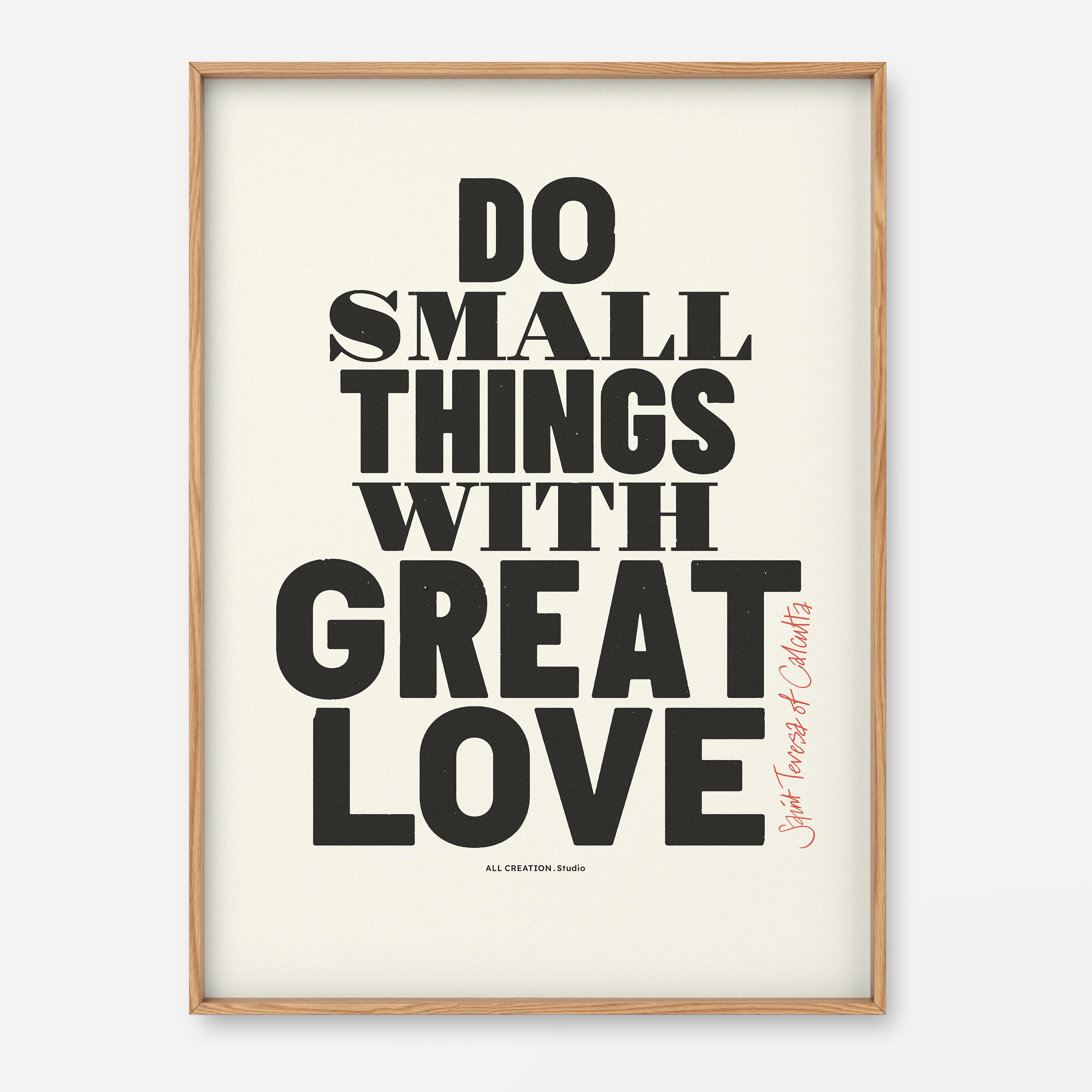 With Great Love – Print